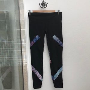 Rainbow low rise athletic leggings